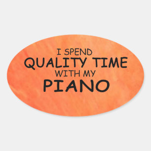 Ovale Sticker Oval Piano Time de qualité