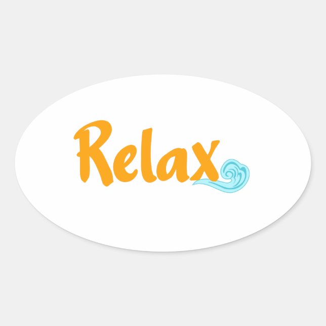 Ovale Sticker Oval Relax (Devant)