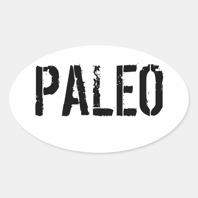 Ovale Sticker Paleo Bumper (Devant)