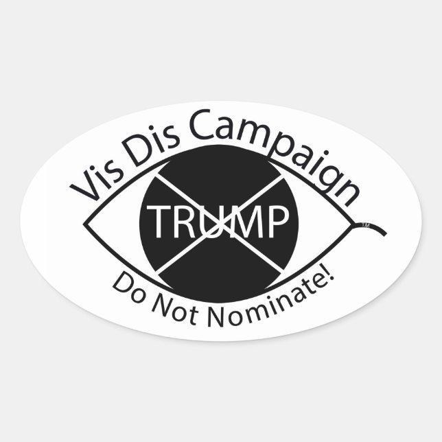 Ovale Sticker pour désobéissance visuelle (Devant)