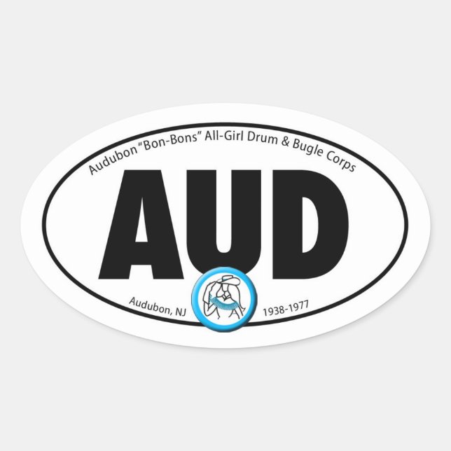 Ovale Sticker pour fenêtre Euro Bon-Bon (Devant)