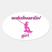 Sticker pour fille Wakeboardin
