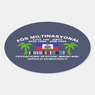 Ovale Sticker pour la démocratie