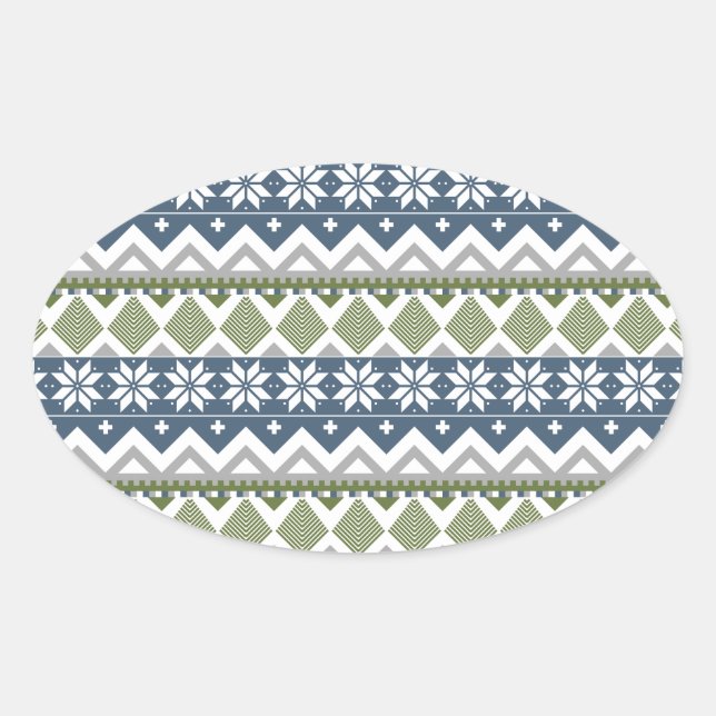 Ovale Sticker pour pull d'hiver (Devant)