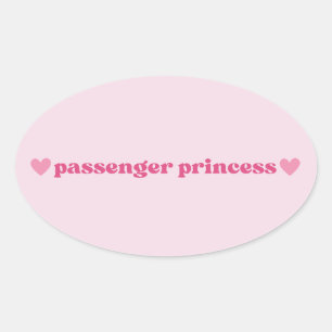 Ovale Sticker Princess - Fun Girl Design