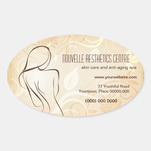 Ovale Sticker promotionnel Spa Alluring Curves (Devant)