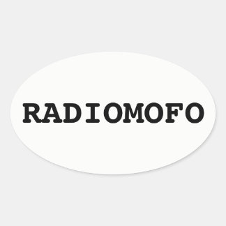 Ovale Sticker RadioMofo !