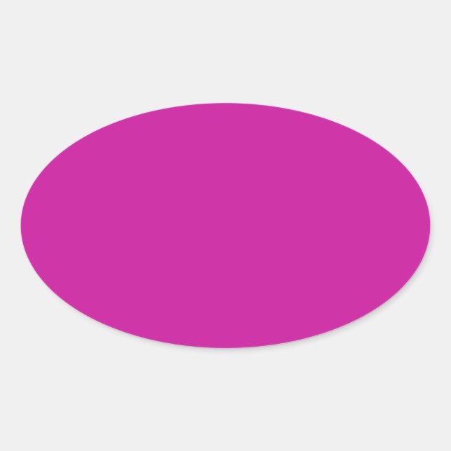 Ovale Sticker rose chaud (Devant)