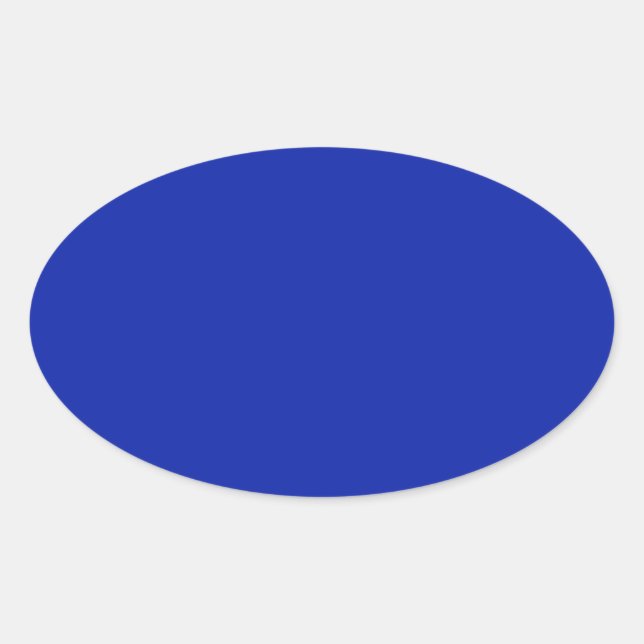 Ovale Sticker Royal Blue Oval (Devant)