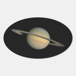 Ovale Sticker Saturn