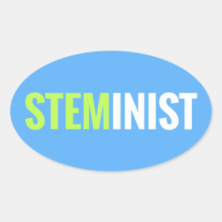 Ovale Sticker STEMinist - Oval
