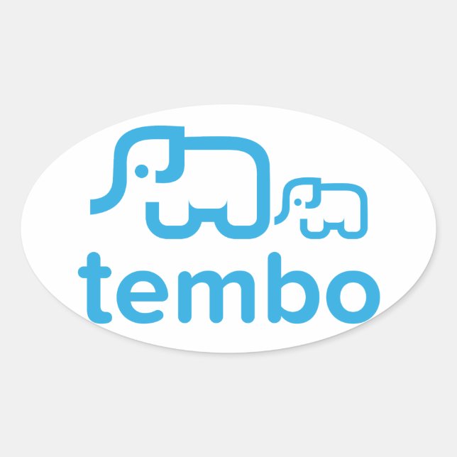 Ovale Sticker Tembo Oval (Devant)
