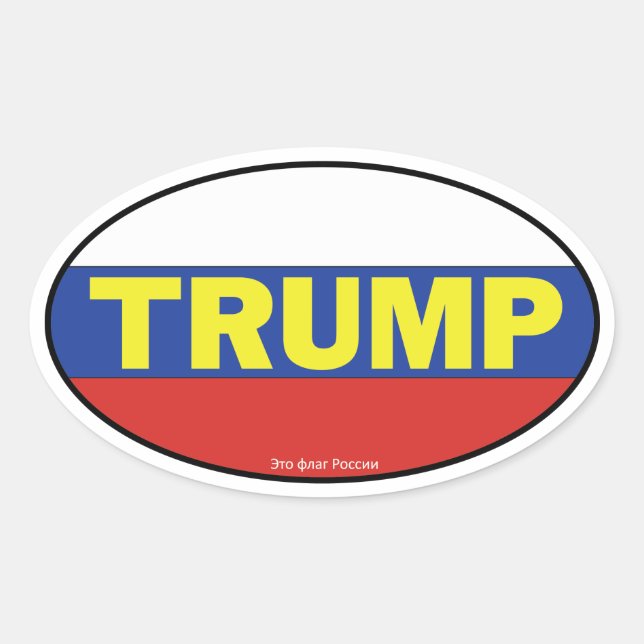 Ovale Sticker Trump Oval (Devant)