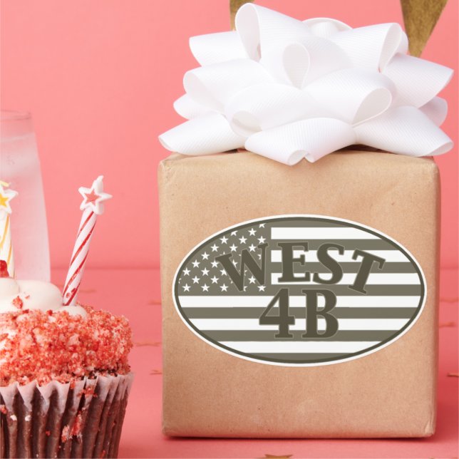 Ovale Sticker West 4B (Fête)