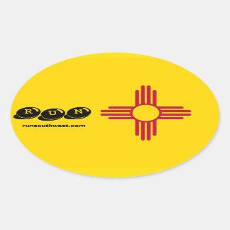 Ovale Symbole Zia - Sticker