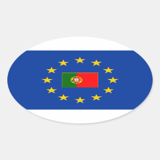 Ovale Union européenne Portugal Oval Sticker
