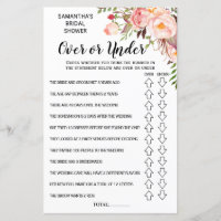Ove ou Sous-nuptiale douche espagnol anglais jeu