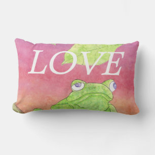 OVE verte grenouille rose ciel inspiration coussin