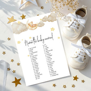 Over the Moon Baby Animal Name Jeu pour Baby Showe