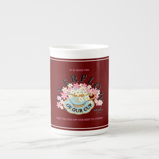 OVERFLOW Bone China Mug par Adiela Akoo (Devant)
