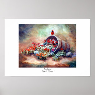Overflowing Cardinal Poster