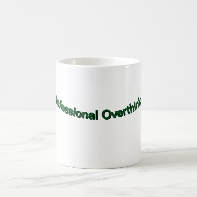 Overthinker professionnel" Drôle café Mug (Centre)