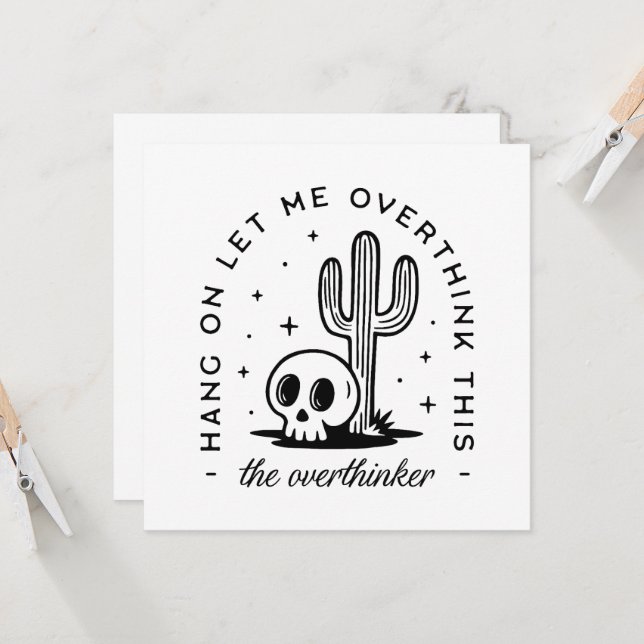 Overthinker surpensant les citations drôles (Devant/Arrière en situation)