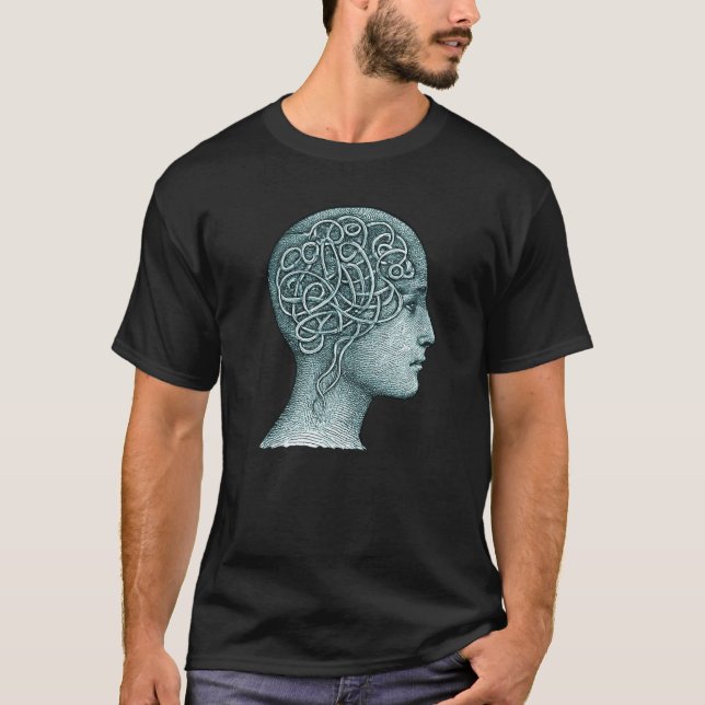 Overthinking Mind Symbol for T-Shirts • Modern Men (Devant)