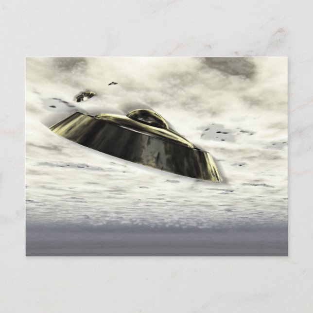 OVNI dans la carte postale de vol (Devant)