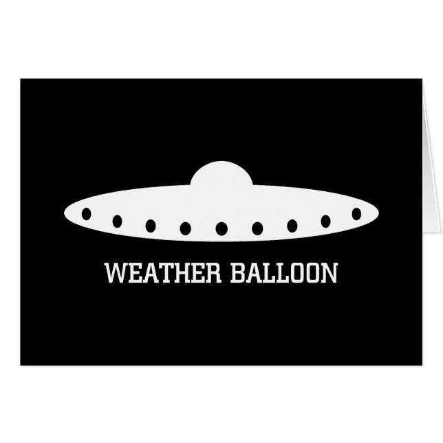 OVNI de ballon météorologique (Devant horizontal)