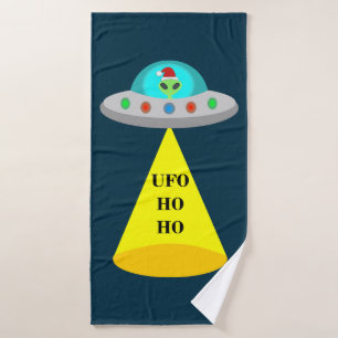 OVNI de Noël Ho Ho Alien soucoupe volante