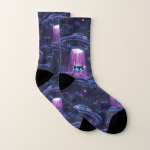 OVNI Enlèvement De Vache Chaussettes À Thème Spati