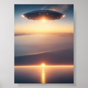 OVNI Espace Alien Affiches numériques et art mural