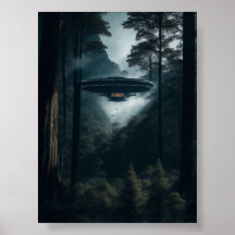OVNI Espace Alien Affiches numériques et art mural