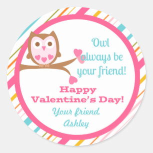 "Owl Always Be Your Friend" Sticker de Valentine