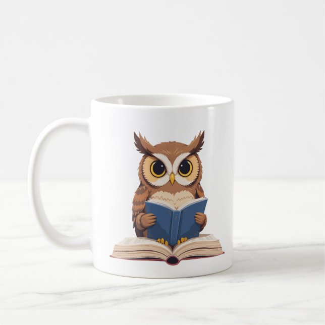 Owl Always Love Reading, mug classique (Gauche)