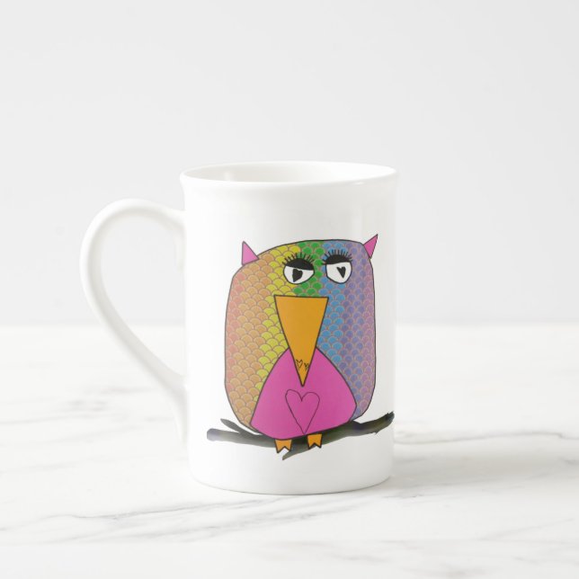 Owl Art by Kids" Mug (Gauche)