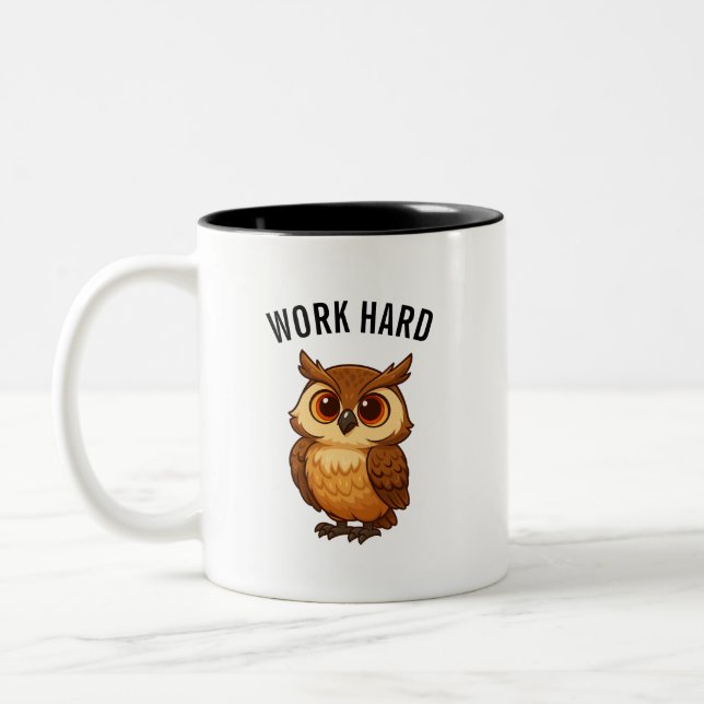 Owl coffee mug (Gauche)