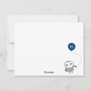 Owl Custom Merci Note, gris et bleu marine