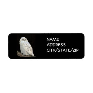 **OWL DE NEIGE** ÉTIQUETTES DE ADRESSE