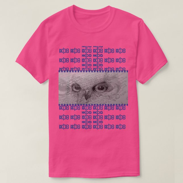 Owl eyes 'Who you talkin to?" T-shirt (Design devant)