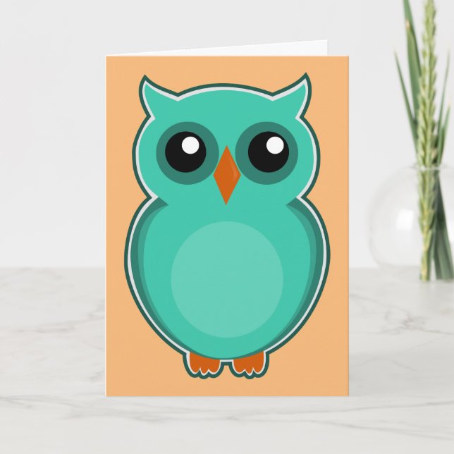 OWL FUNNY HOOT CARTE D'ANNIVERSAIRE (Devant)