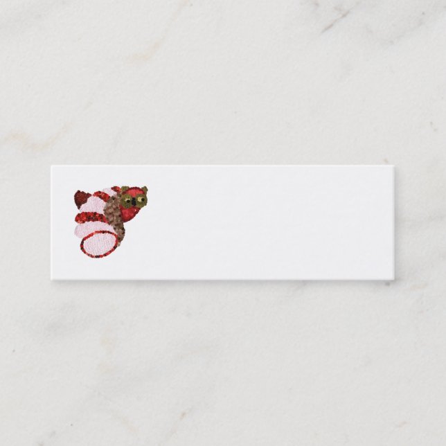 Owl Mini Cartes de visite (Devant)