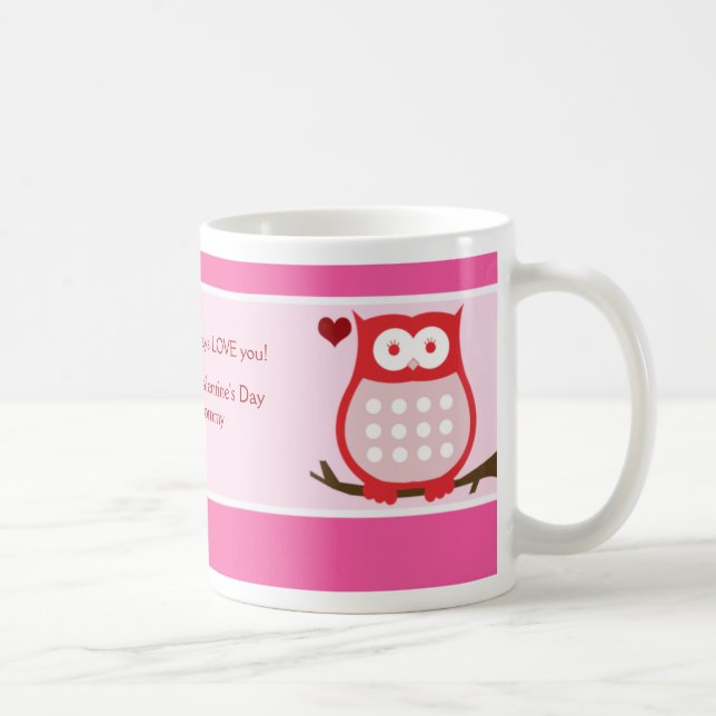 OWL toujours vous AIMER Saint Valentin Photo Mug C (Droite)