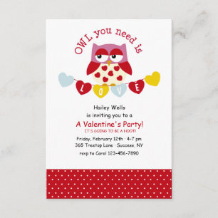 Owl You Need is Love Invitation
