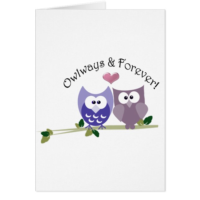 Owlways et pour toujours ! Conception mignonne de (Devant)