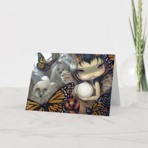 "Owlyn carte de voeux dans nid"