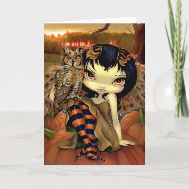 "Owlyn carte de voeux en automne" (Devant)