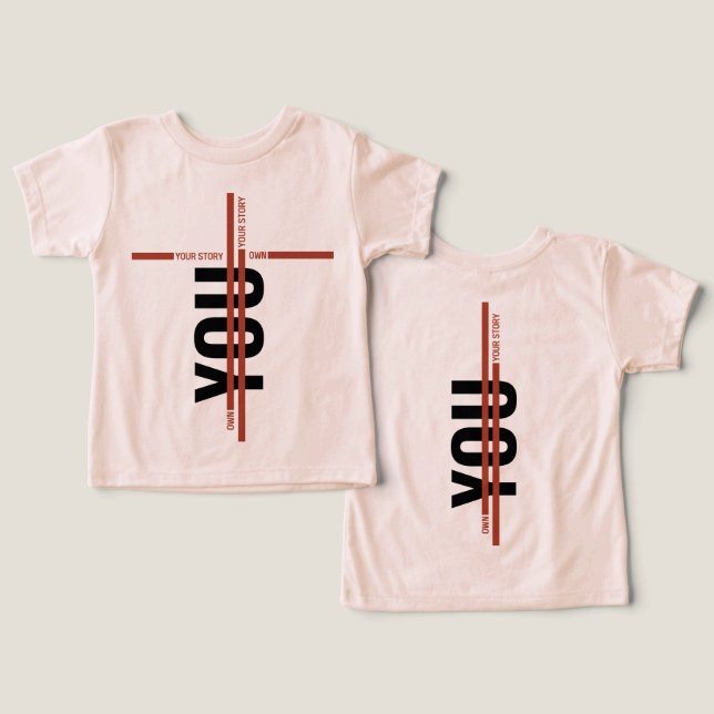 Own Your Story Shirt – Bold Motivational Quote (Design Recto & Verso)