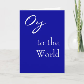 Oy à la carte de Hannukah du monde
